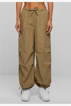 Urban classics Dámské kalhoty Cargo Parashute - khaki