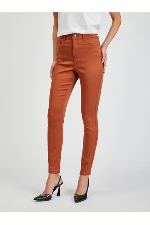 ORSAY Hnědé dámské skinny fit kalhoty Paul - Dámské