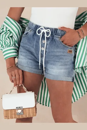 D-Street Spodenki jeansowe damskie SIENA JEANS niebieskie