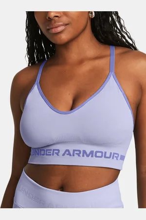 Under Armour Podprsenka UA Seamless Low Long Bra-PPL - Dámské