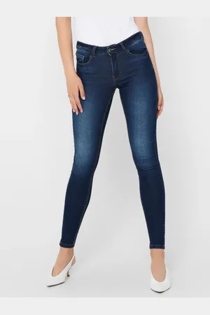 JDY Tmavě modré skinny fit džíny New Nikki - Dámské