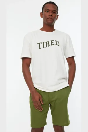 Trendyol Khaki Knitted Shorts Pajamas Set