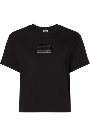 Tommy Hilfiger Tommy Jeans T-Shirt - TJW SMALL OUTLINE FLAG TEE black
