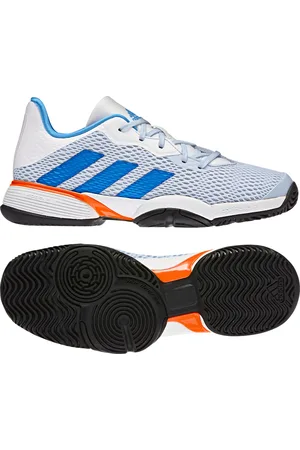 adidas Juniorská tenisová obuv Barricade K Blue/White EUR 38 2/3