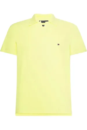 Tommy Hilfiger Polo shirt - TECH LINEN SLIM POLO yellow