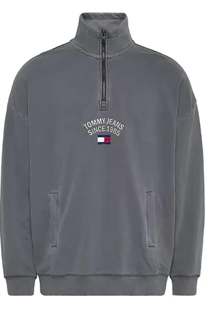Tommy Hilfiger Tommy Jeans Sweatshirt - TJM TIMELESS ARCH HALF ZIP grey