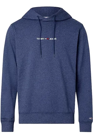 Tommy Hilfiger Tommy Jeans Sweatshirt - TJM STRAIGHT LOGO HOODIE blue