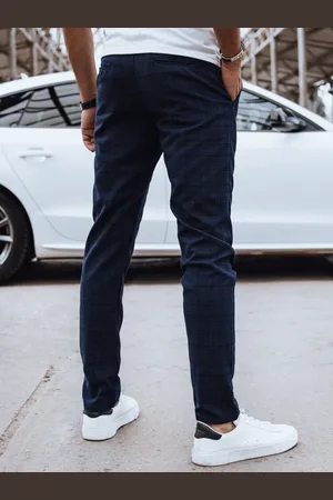 D-Street Spodnie męskie casual ciemnoniebieskie