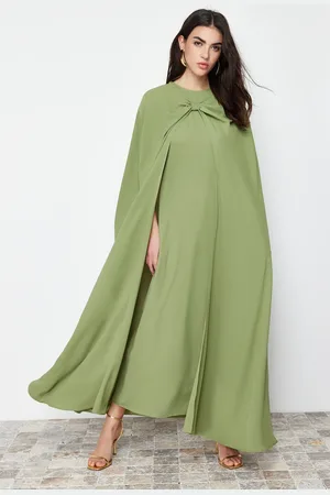 Trendyol Khaki Woven Kaftan Evening Dress