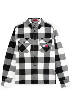 Tommy Hilfiger Tommy Jeans Shirt - TJM SHERPA FLANNEL O white