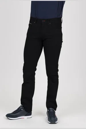 Tommy Hilfiger Jeans - STRAIGHT DENTON TSTR NAPA BLACK black