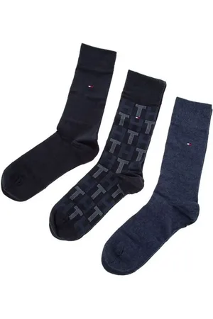 Tommy Hilfiger Socks - TH MEN MIXED STRIPES GIFTBOX 3P blue