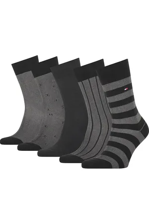 Tommy Hilfiger Socks - TH MEN SOCK 5P GIFTBOX BIRDEYE black