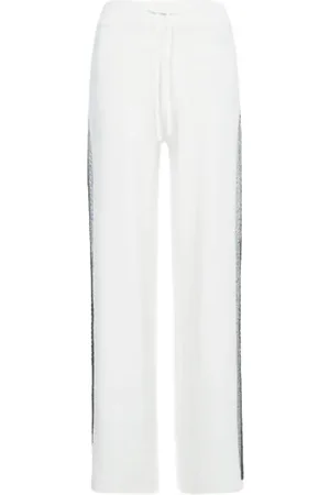 Tommy Hilfiger Sweatpants - TH FLEX WIDE LEG PANT white