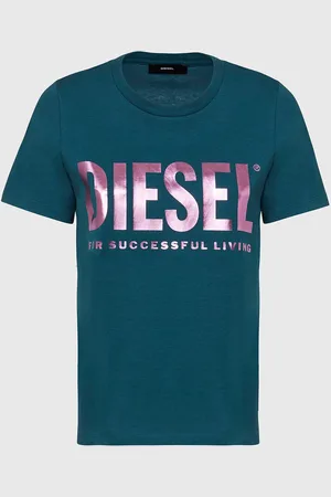 Diesel T-shirt - TSILYWX TSHIRT blue-green