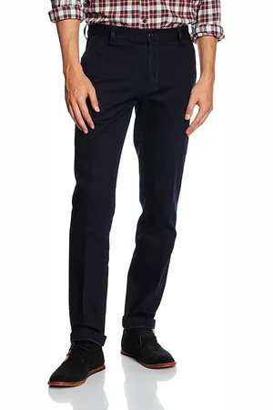 Tommy Hilfiger Jeans - DENTON CHINO STR CHARCOAL BLUE dark blue