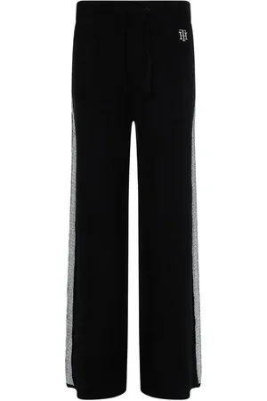 Tommy Hilfiger Sweatpants - TH FLEX WIDE LEG PANT black