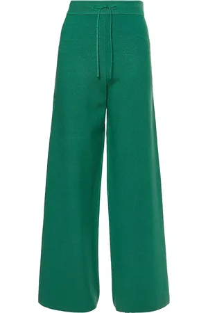 Tommy Hilfiger Sweatpants - WIDE LEG PANT green