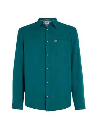 Tommy Hilfiger Tommy Jeans Shirt - TJM SOLID FLANNEL SH green