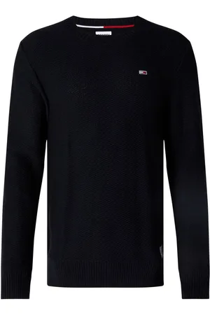 Tommy Hilfiger Tommy Jeans Sweater - TJM REGULAR STRUCTURED SWEATER black
