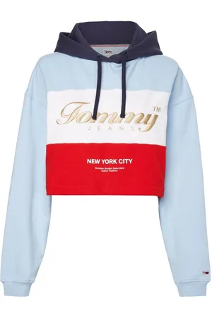 Tommy Hilfiger Tommy Jeans Sweatshirt - TJW CROP ARCHIVE HOODIE blue