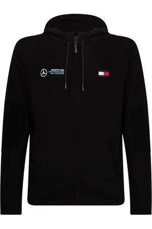 Tommy Hilfiger Sweater - 1 MB TECH HOODED ZIPPER THRU black