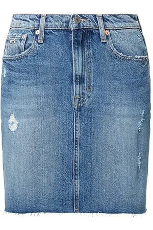 Tommy Hilfiger Tommy Jeans Skirt - MOM DNM SKIRT CE737 blue