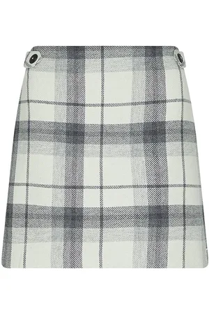 Tommy Hilfiger Skirt - WOOL BEIGE CHECK MINI SKIRT beige