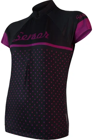 Sensor Dámský cyklistický dres Cyklo Dots Black