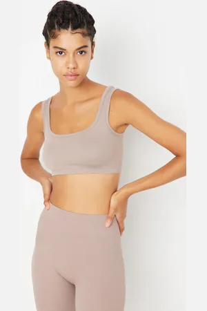 Trendyol Mink Seamless/Seamless Light Support/Shaping Knitted Sports Bra