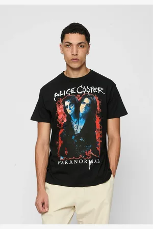 Merchcode Alice Cooper Paranormal Splatter Adult Black Tee černé