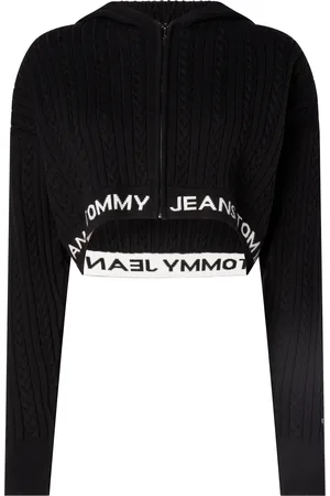 Tommy Hilfiger Tommy Jeans Cardigan - TJW BXY CROP ZIP WAI black