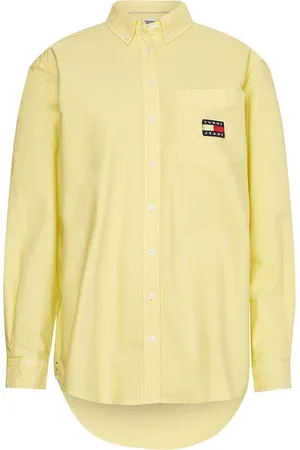 Tommy Hilfiger Tommy Jeans Shirt - TJW BADGE BOYFRIEND SHIRT yellow