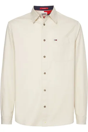Tommy Hilfiger Tommy Jeans Shirt - TJM NOVEL COLLEGIATE SHIRT white
