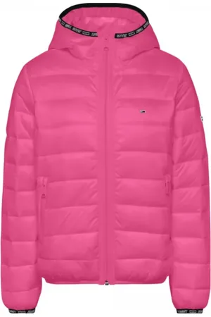 Tommy Hilfiger Tommy Jeans Jacket - TJW QUILTED TAPE HOODED JACKET pink