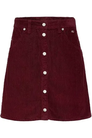Tommy Hilfiger Tommy Jeans Skirt - TJW CORDUROY MINI SK red