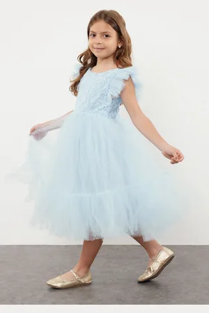 Trendyol Blue Girls Birthday/Party/Wedding Tutu Dress