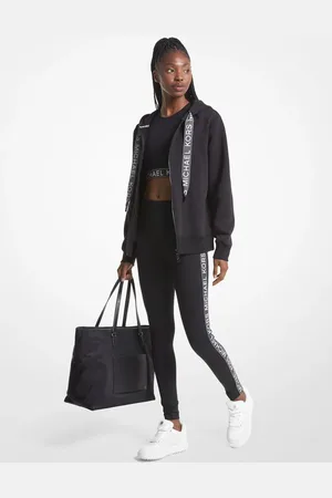 Michael Kors Sweatshirt - MKGO ZIP THRU HOODIE black