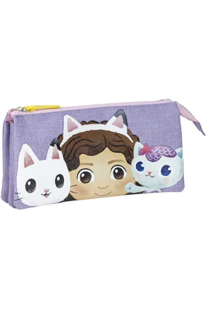Gabbys Dollhouse PENCIL CASE 3 COMPARTMENTS