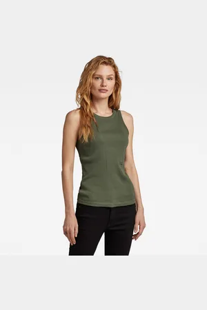 G-Star G-STAR Tank top - Engineered rib tank top wmn green