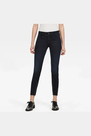 G-Star G-STAR Jeans - Lynn 2-Zip Mid Skinny Ankle Wmn Black-Blue