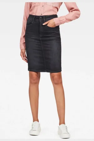 G-Star G-STAR Skirt - Lynn Slim Skirt Black-Grey