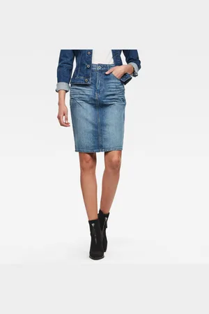 G-Star G-STAR Skirt - 3301 Pencil Skirt Blue