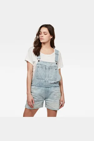 G-Star G-STAR Jumpsuit - Faeroes bf Short Overall rp tu Wmn light blue
