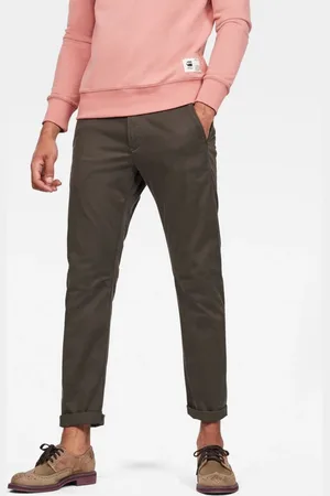 G-Star Pants - G-STAR Vetar slim chino dark olive