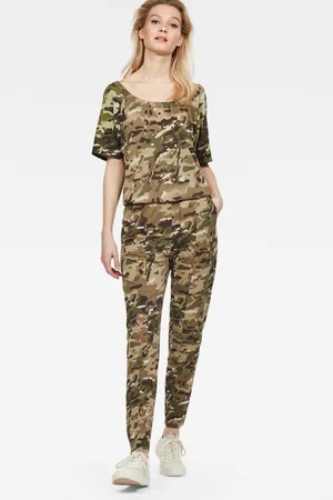 G-Star Jumpsuit - G-STAR Namic boatneck suit wmn ss patterned