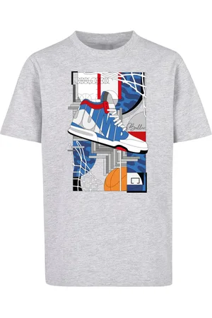 Mister Tee Dětské tričko Sneaker Collage vřesová