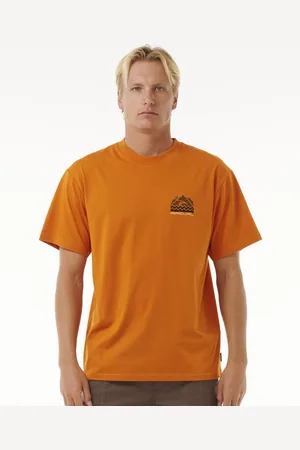 Rip Curl Tričko VAPORCOOL SEARCH TREK TEE Orange Amber