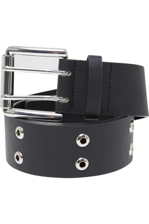 Urban classics Pásek Double Eyelet PU Belt černý