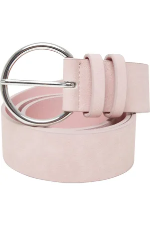 Urban classics Pásek Basic Suede PU Belt růžový
